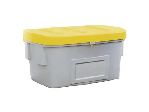 strooigoedbak,550l,HxBxD 748x1400x1070mm,PE,grijs,deksel geel
