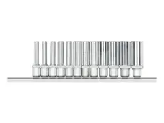 GEDORE RED R41008012 Dopsleutelset 1/4 inch zeskant + strip 12-delig