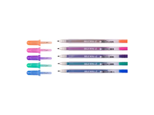 Gelschrijver Sakura Gelly Roll 0.7mm Silver Shadow 5 stuks
