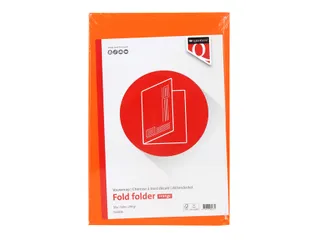 Vouwmap Quantore Folio ongelijke zijde 250gr oranje - 5