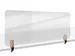 Bureauscherm Elements doorzichtig 60x160cm klemmen