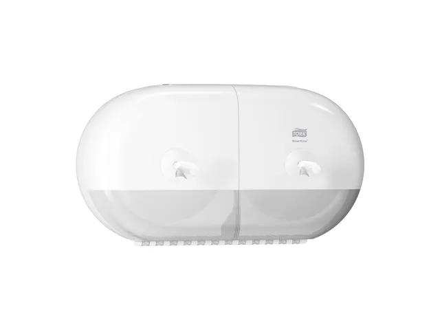 Tork 682000 T9 SmartOne Twin Mini Toiletpapier Dispenser Elevation Wit