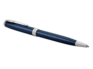 Balpen Parker Sonnet Blue Lacquer CT Finish Medium - 5