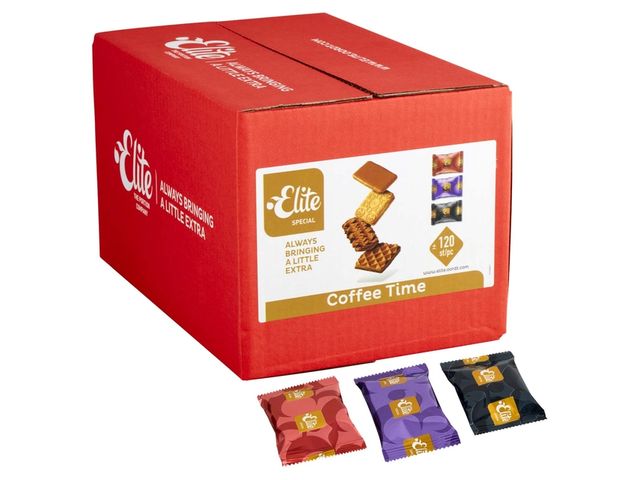 Koekjes Elite Coffee Time koekjesmix 120 stuks | KantineSupplies.nl