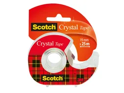 Plakband Scotch 600 19Mmx25M Crystal Clear + Handafroller