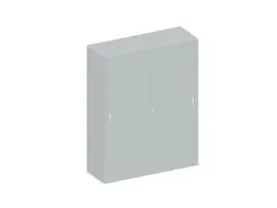 Schuifdeurkast 1540x1200x430mm Romp Lichtgrijs Decor Front Lichtgrijs