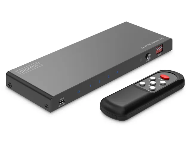 DIGITUS 8K HDMI schakelaar, 4x1 Switch