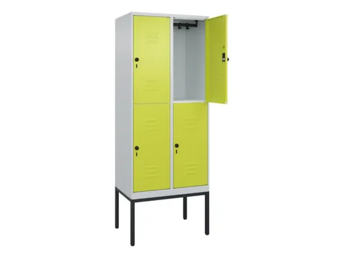 dubbeldekse locker,HxBxD 2120x800x500mm,2x2vak.,vak B 400mm