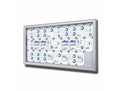 Vergrendelbaar Notitiebord Outdoor Extra Diep 27xA4