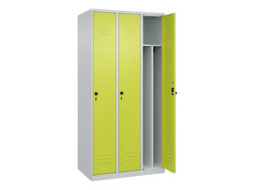 locker voor scheiding van kleding,HxBxD 1850x900x500mm,3vak