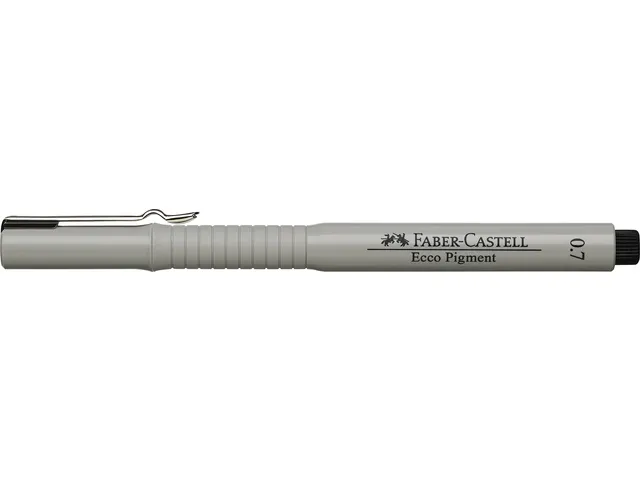 Tekenpen Faber Castell Ecco Pigment 0.7mm Zwart