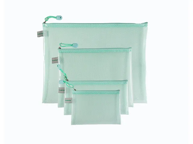 Pochette à fermeture éclair Foldersys EVA A5 sans PVC vert pastel