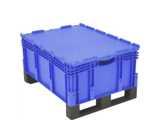 Euronorm Stapelkrat Pp 338x800x600mm 122l Dubbele Bodem Sledepoten - 2