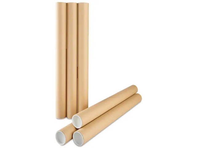 Verzendkoker Rond 930x60mm Bruin 5 Stuks
