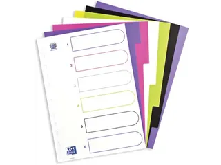 Elba Tabbladen Mycolour A4 6-Delig 11-Gaats Assorti Kleuren - 1