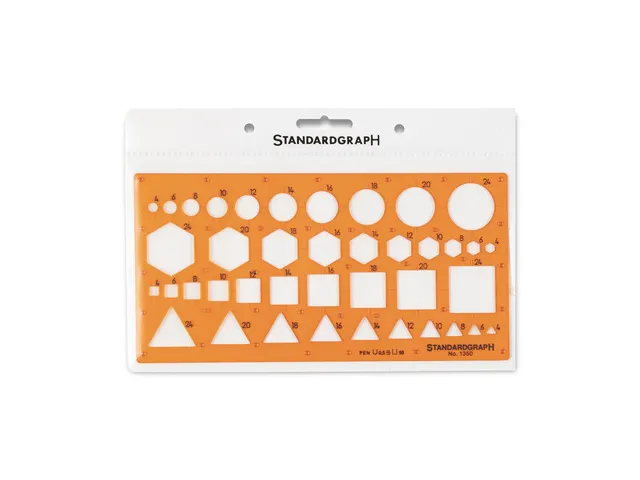 Sjabloon Standardgraph gecombineerd cirkels, hexagon, vierkant en tria