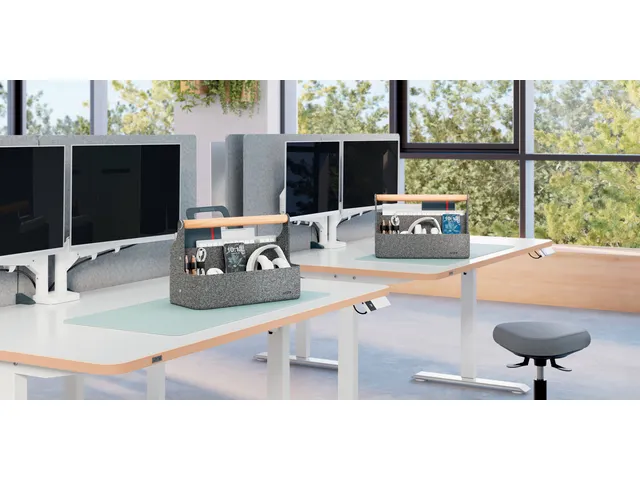 Bureau organizer Leitz draagbaar donkergrijs