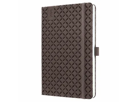 Weekagenda Flair A5 2026 (NL/FR/EN/DU) Coffee Brown Hardcover