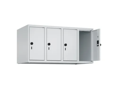opzetkast,v. locker,4vak.,vak B 250mm,HxBxD 500x1000x500mm,vleugeldeur