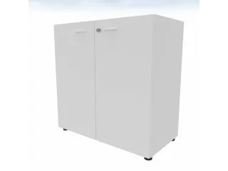 kantoorkast,HxBxD 860x860x450mm,1xhouten vloer,2ordnerhoogte,romp wit - 3