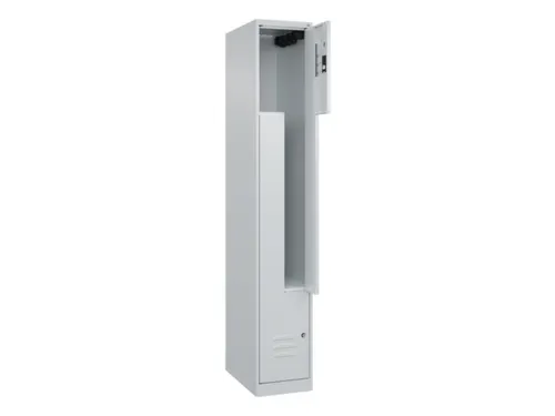 Z-garderobekast,HxBxD 1850x300x500mm,vak B 150/300mm,cil.-slot