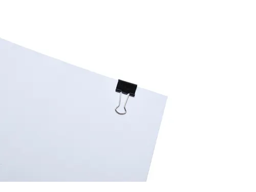 Papierklem MAUL 215 foldback 16mm capaciteit 5mm zwart 12 stuks