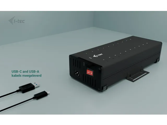USB-C/USB-A Metal Charging + data HUB, 15W per port, 20x USB-C