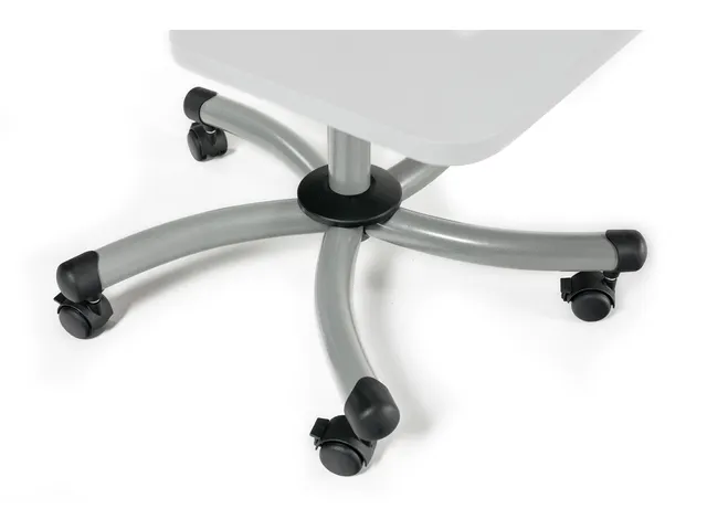 Mobiele werktafel Rocada 2 verstelbare bladen, melamine grijs