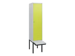 locker met bank,HxBxD 1950x400x815mm,1vak,vak B 400mm,cil.-slot