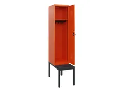 locker met bank,HxBxD 1950x400x815mm,1vak,vak B 400mm,draaigrendel