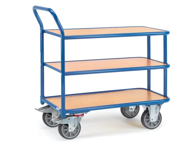 Tafelwagens 2610 400kg 2 Etages 850x500mm Houten Plaat