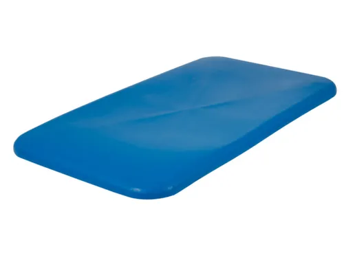 Deksel Voor Verrijdbare Rechthoekige Bak 450 Liter Blauw