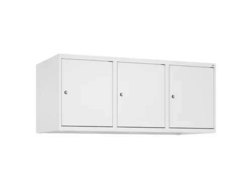 opzetkast,v. locker,3vak.,vak B 400mm,HxBxD 500x1200x500mm,vleugeldeur