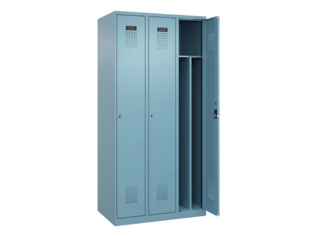locker voor scheiding van kleding,HxBxD 1850x900x500mm,3vak