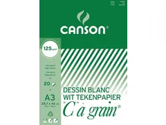 Canson wit Tekenpapier Grain A3 125 Gram