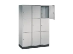 grootvolume-lockersysteem,HxBxD 1950x1220x500mm,3x3vakken,cil.-slot