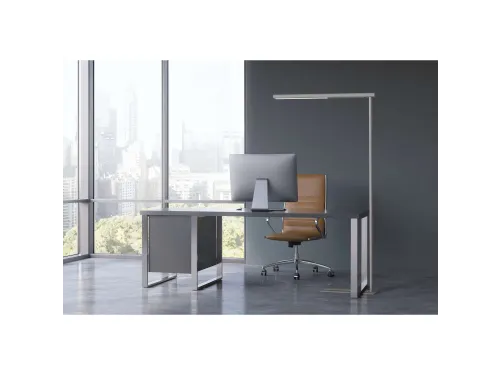 Vloerlamp MAUL Jet LED hoog 195cm aluminium