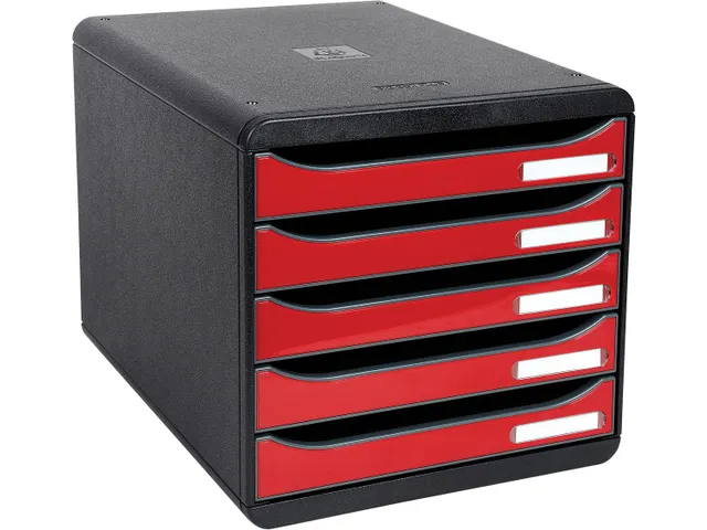 ladenblok Big-Box Plus zwart/rood