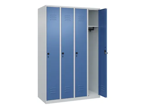locker,HxBxD 1850x1200x500mm,4vak,vak B 300mm,draaigrendel