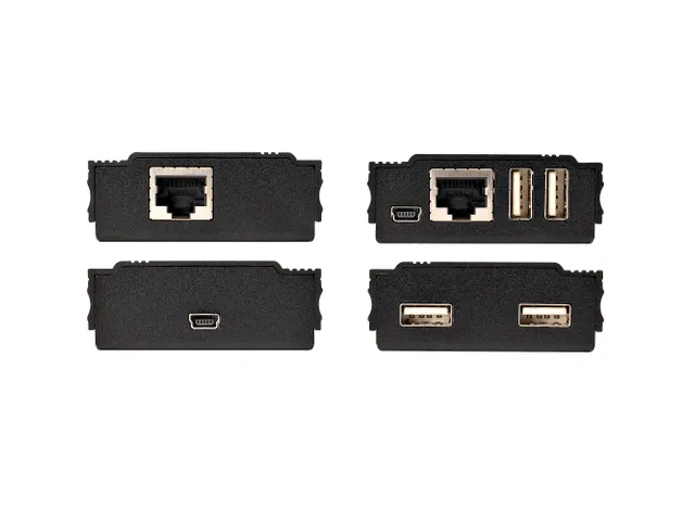 4-Poorts USB 2.0 Extender Hub over Single CAT5e/CAT6 Ethernet Cable (R
