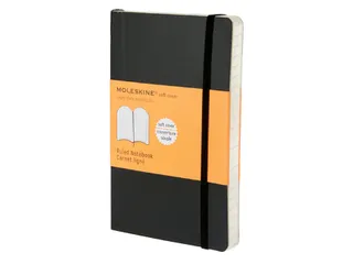 Notitieboek Moleskine pocket 90x140mm lijn soft cover zwart - 1