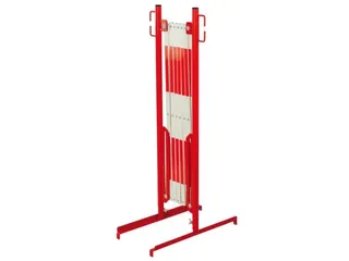 schaarhek,paal HxØ 960x27mm,HxBxD 960x0-4000x500mm,paal staal,rood - 3