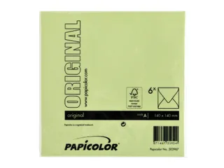 Envelop Papicolor 140x140mm appelgroen pak à 6 stuks - 3