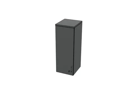 opzetkast v. kast met openslaande deuren MS-donkergrijs 1070x400x445mm