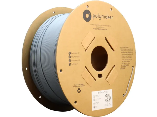 PLA 1,75mm Grijs 3kg PolyTerra 3D Filament