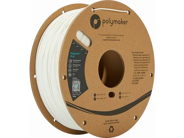 Polymaker PolyTerra PLA Candy 1.75 Filament Wit 1kg