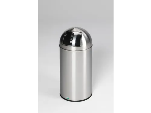 Afvalbak 50 liter HxØ 740x350mm RVS mat
