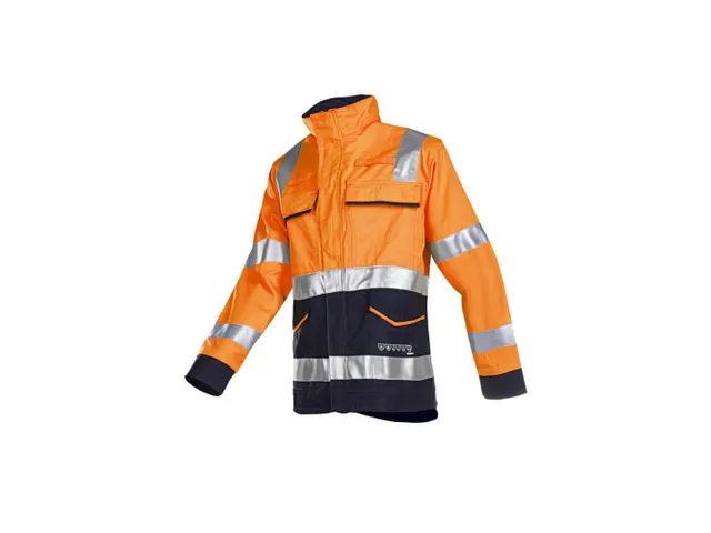 Sioen Larrau 020V hi-vis jas, oranje/marineblauw, maat 60, per stuk