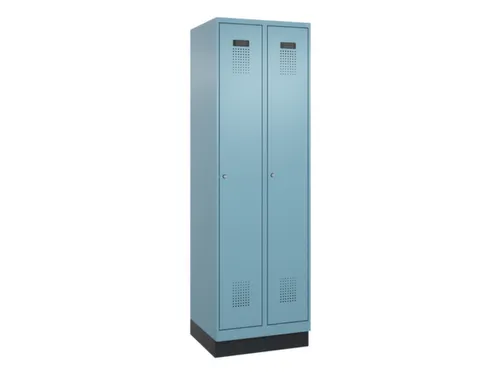 locker,HxBxD 1950x600x500mm,2vak,vak B 300mm,cil.-slot,sokkel