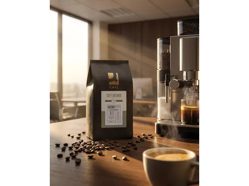 Q-Connect Koffiebonen Café Intenso 1kg Sterke Blend 9/10